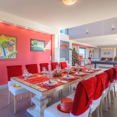 Main Dining Room Distefi Hills Villa 3 Christmas Season